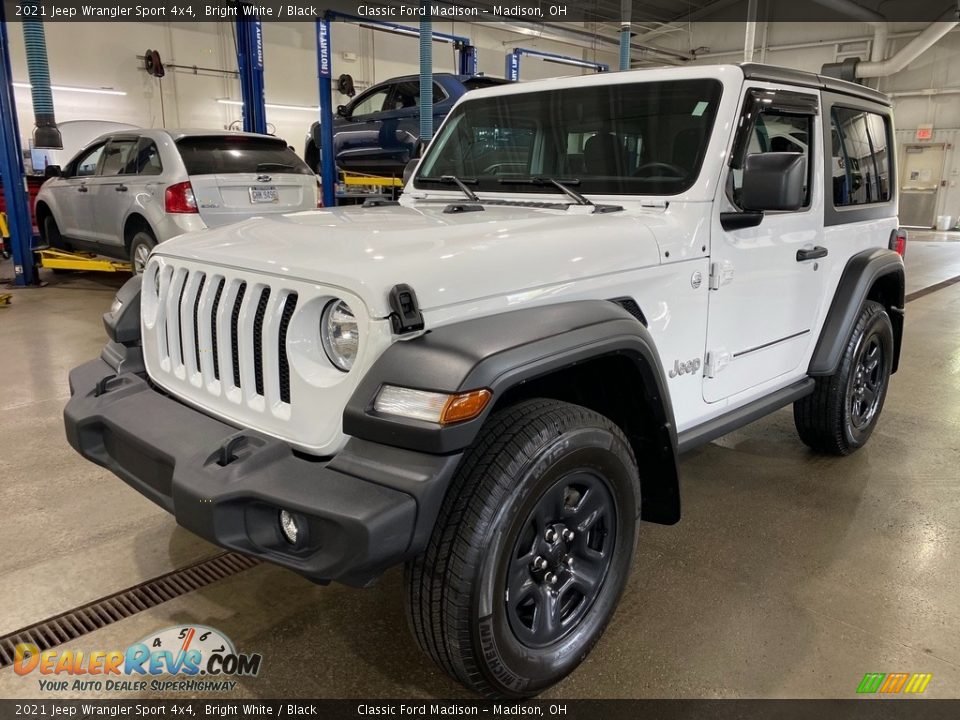 2021 Jeep Wrangler Sport 4x4 Bright White / Black Photo #1