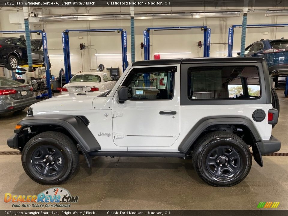 2021 Jeep Wrangler Sport 4x4 Bright White / Black Photo #3