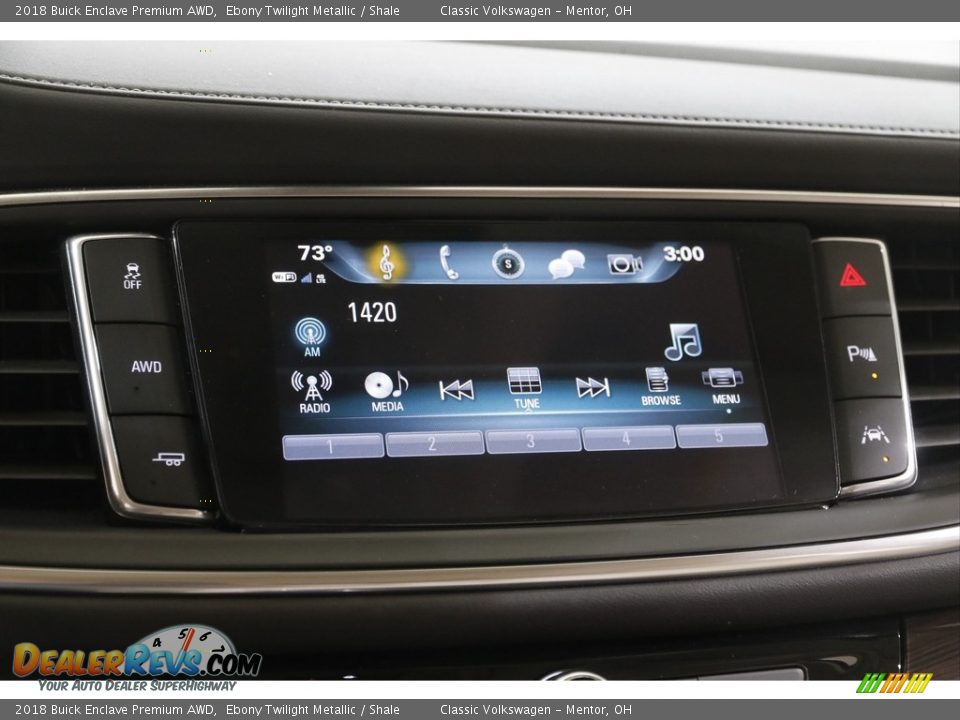 2018 Buick Enclave Premium AWD Ebony Twilight Metallic / Shale Photo #10