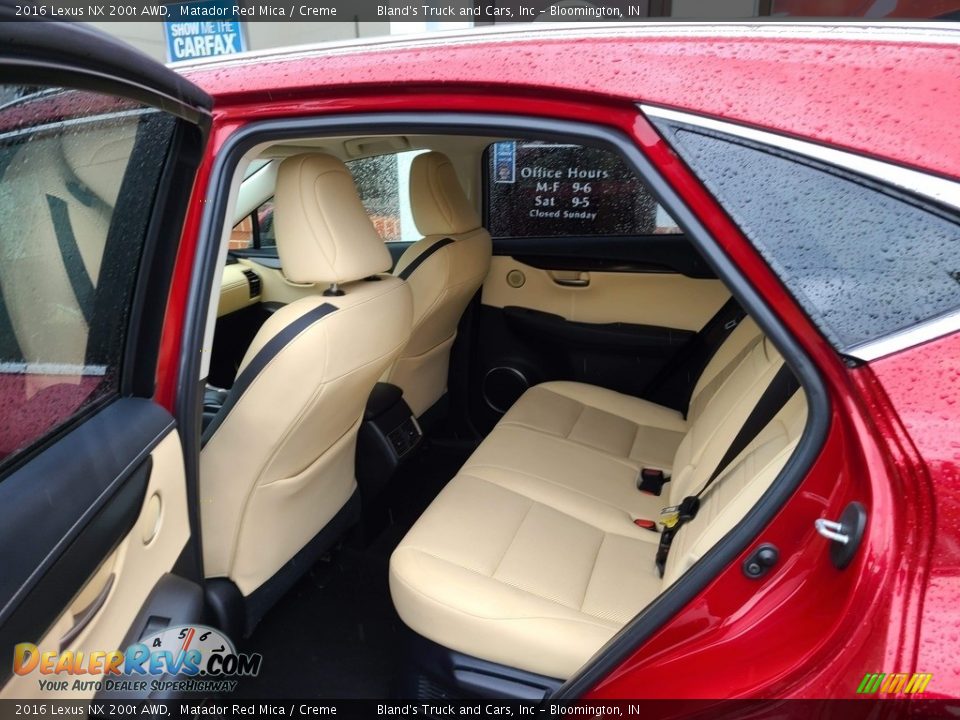Rear Seat of 2016 Lexus NX 200t AWD Photo #4