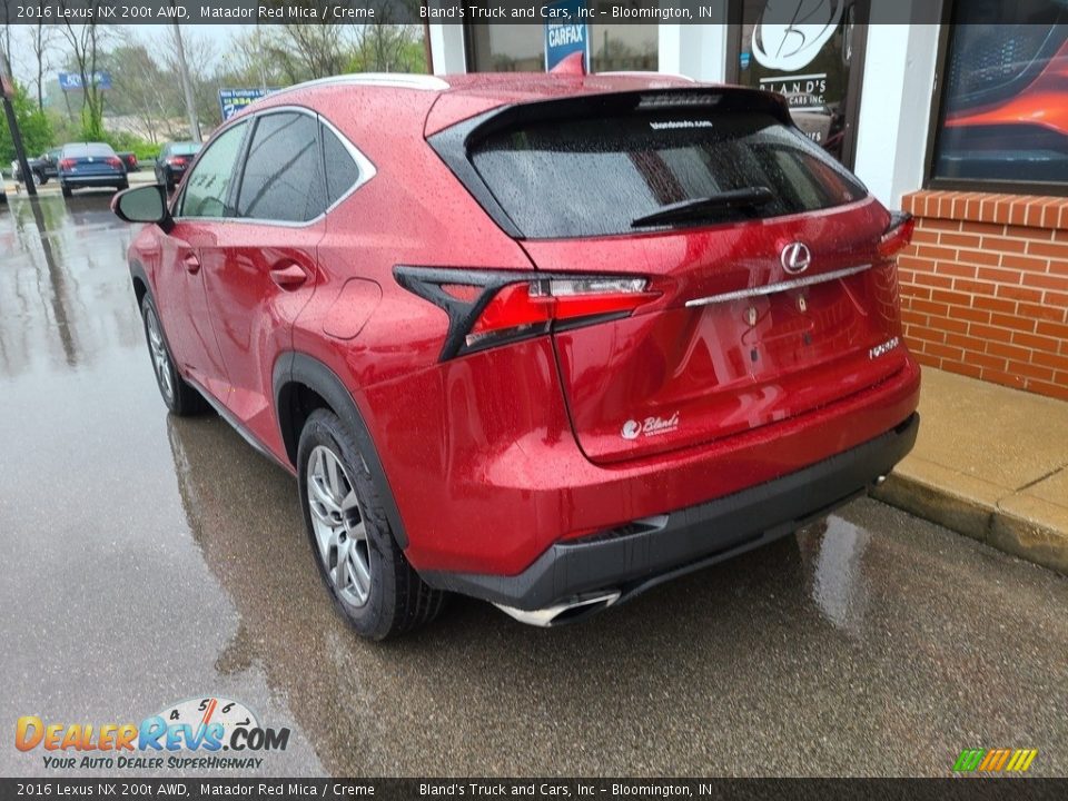 2016 Lexus NX 200t AWD Matador Red Mica / Creme Photo #5