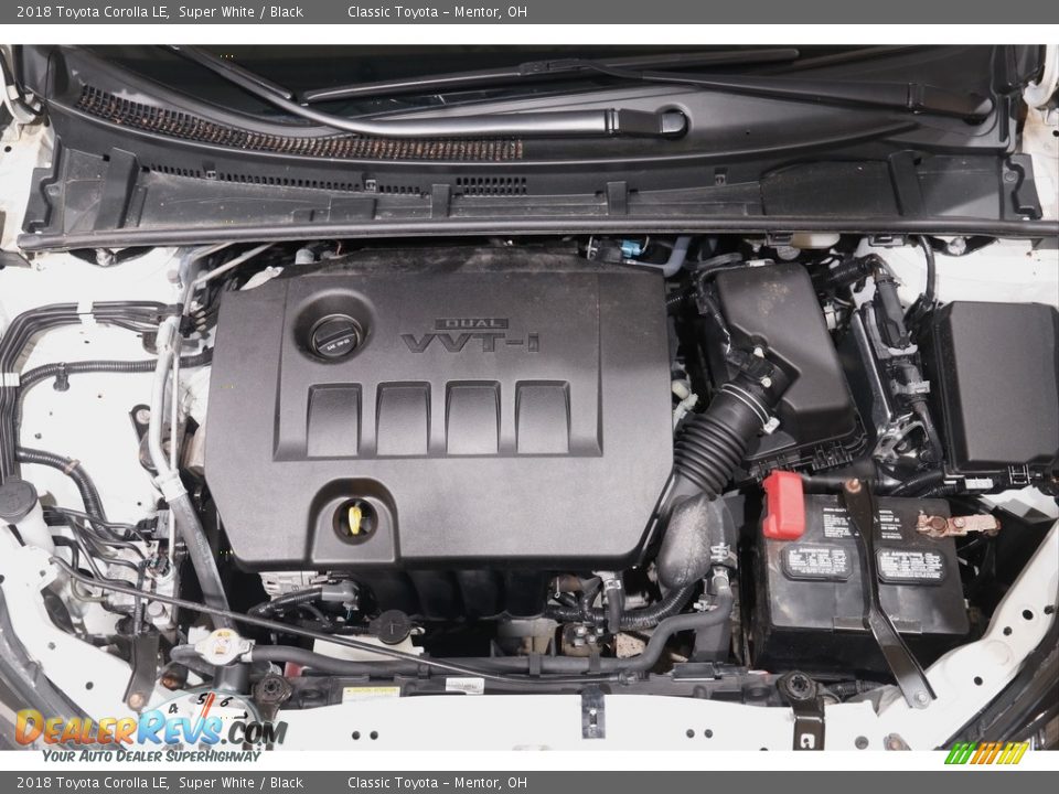2018 Toyota Corolla LE Super White / Black Photo #16