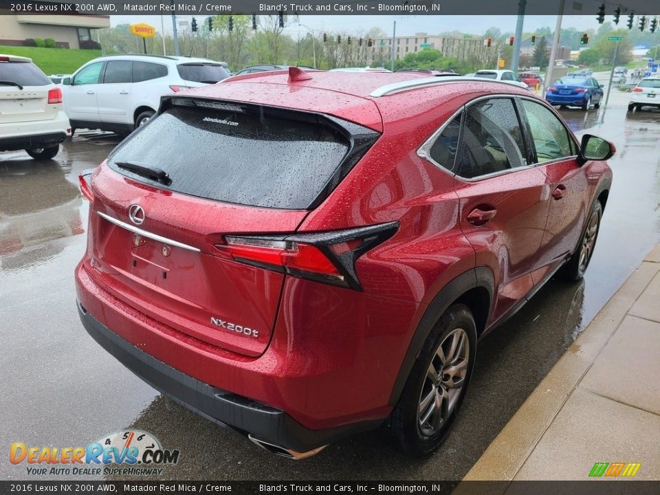 2016 Lexus NX 200t AWD Matador Red Mica / Creme Photo #6