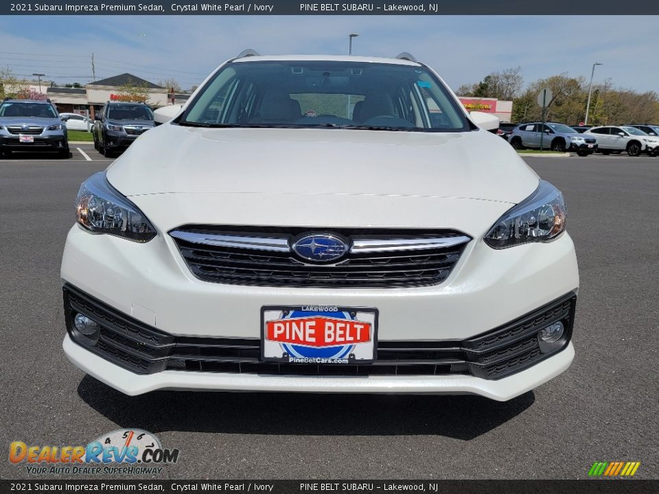 2021 Subaru Impreza Premium Sedan Crystal White Pearl / Ivory Photo #3