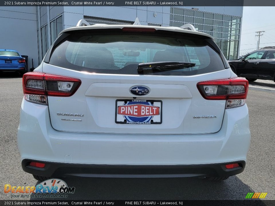 2021 Subaru Impreza Premium Sedan Crystal White Pearl / Ivory Photo #7