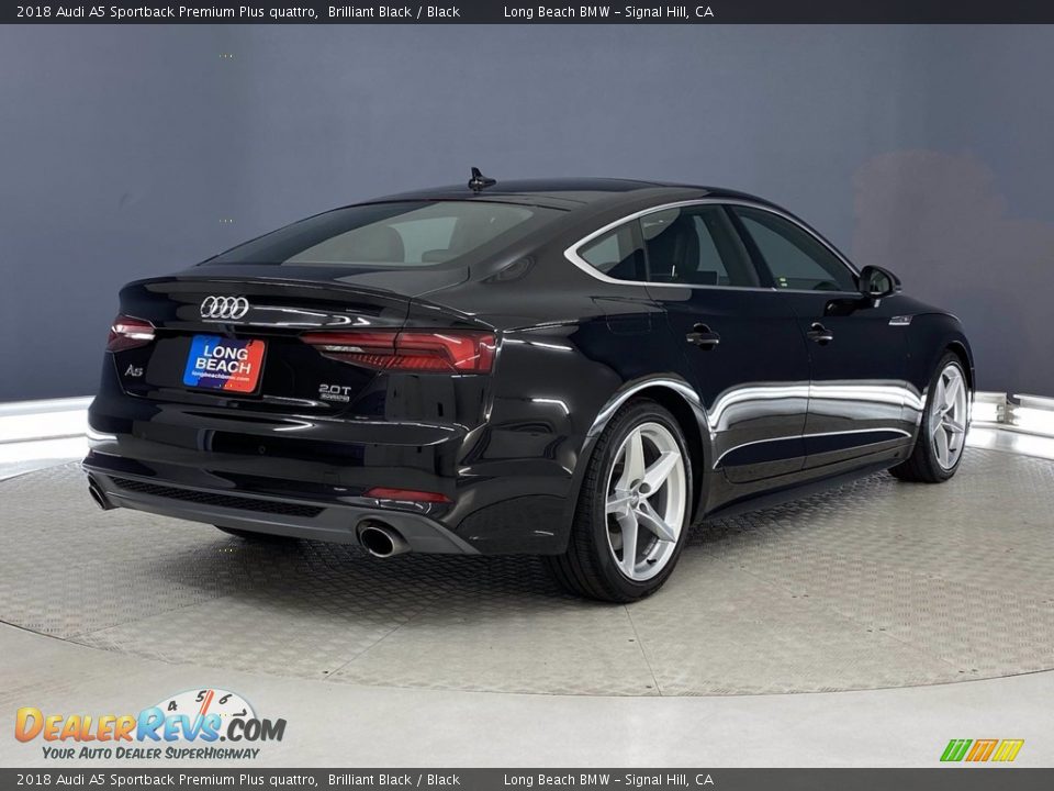 2018 Audi A5 Sportback Premium Plus quattro Brilliant Black / Black Photo #5