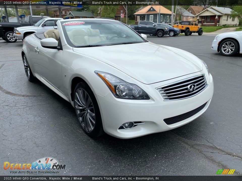 Majestic White 2015 Infiniti Q60 Convertible Photo #14