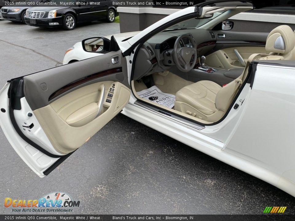 Wheat Interior - 2015 Infiniti Q60 Convertible Photo #18