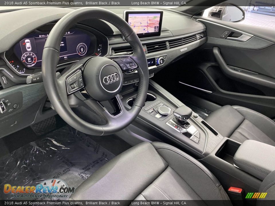 Black Interior - 2018 Audi A5 Sportback Premium Plus quattro Photo #15