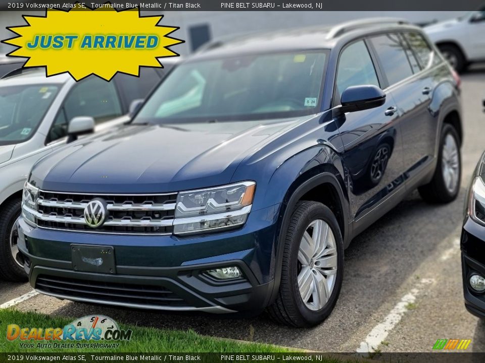 2019 Volkswagen Atlas SE Tourmaline Blue Metallic / Titan Black Photo #1