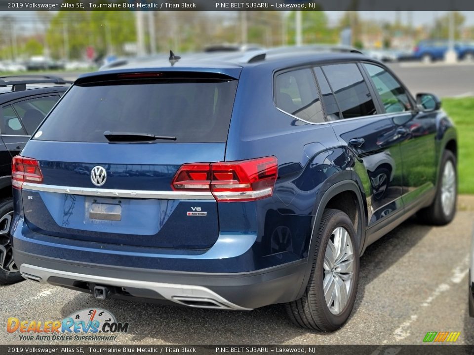 2019 Volkswagen Atlas SE Tourmaline Blue Metallic / Titan Black Photo #3