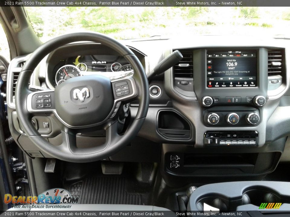 Dashboard of 2021 Ram 5500 Tradesman Crew Cab 4x4 Chassis Photo #16