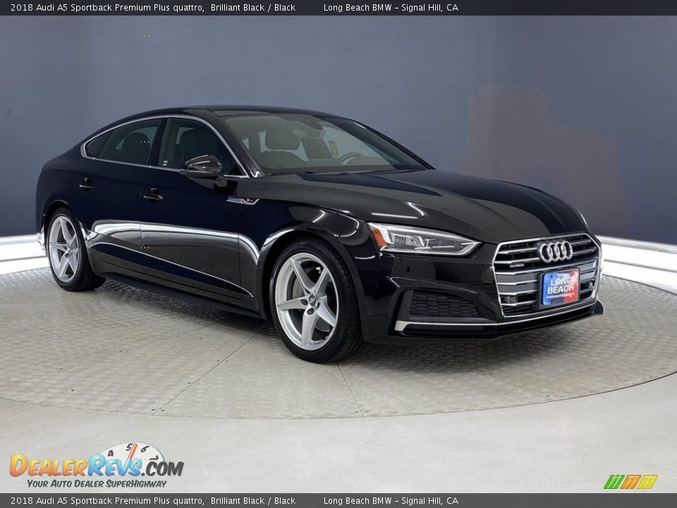 2018 Audi A5 Sportback Premium Plus quattro Brilliant Black / Black Photo #36