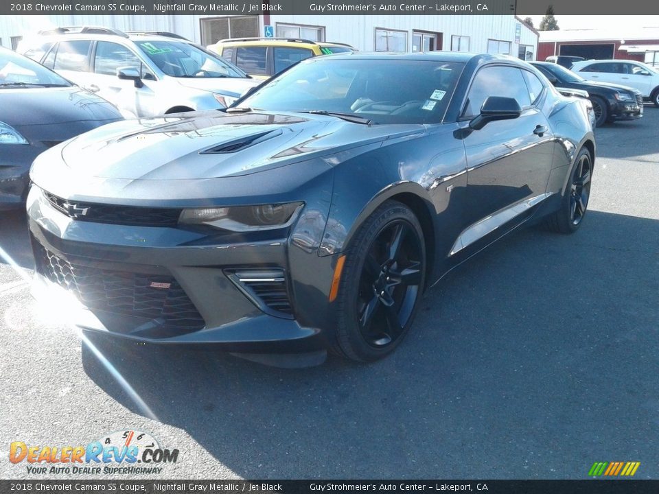 2018 Chevrolet Camaro SS Coupe Nightfall Gray Metallic / Jet Black Photo #2