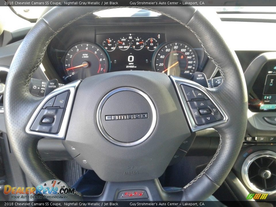 2018 Chevrolet Camaro SS Coupe Nightfall Gray Metallic / Jet Black Photo #6