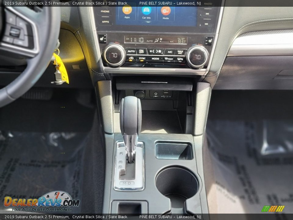 2019 Subaru Outback 2.5i Premium Crystal Black Silica / Slate Black Photo #10