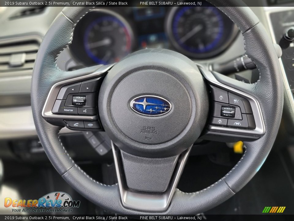 2019 Subaru Outback 2.5i Premium Crystal Black Silica / Slate Black Photo #12