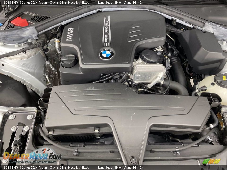 2018 BMW 3 Series 320i Sedan Glacier Silver Metallic / Black Photo #12
