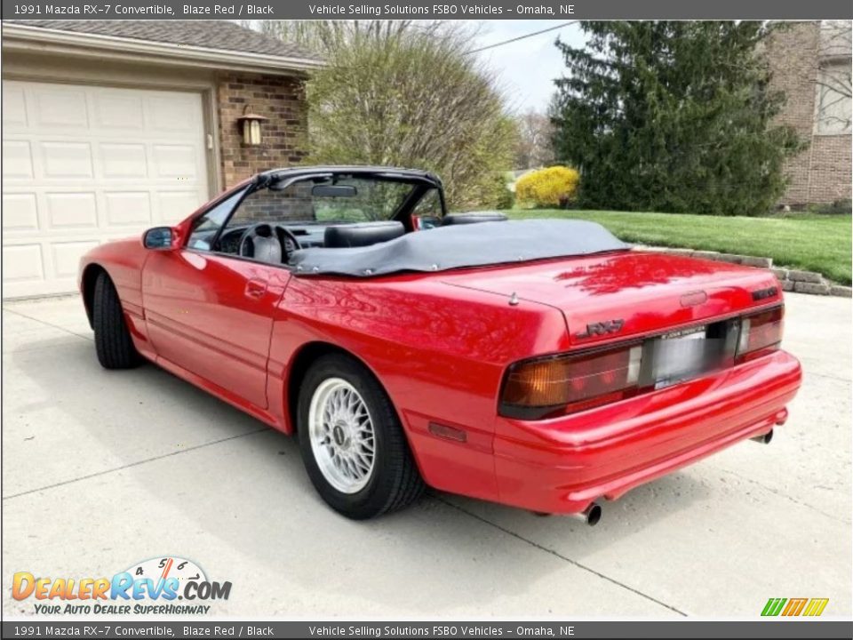 1991 Mazda RX-7 Convertible Blaze Red / Black Photo #1