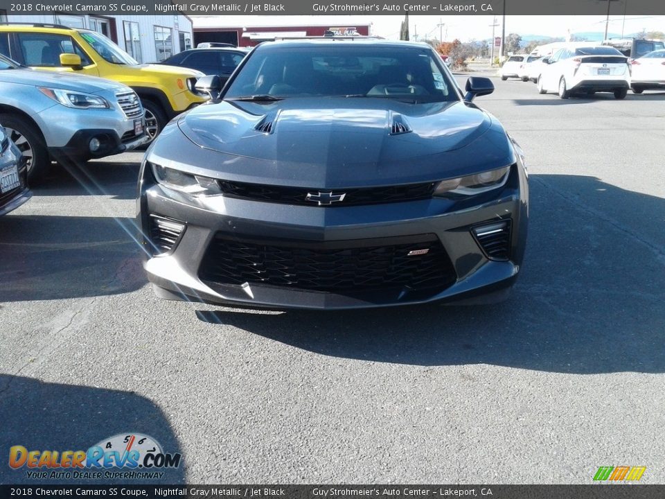 2018 Chevrolet Camaro SS Coupe Nightfall Gray Metallic / Jet Black Photo #16