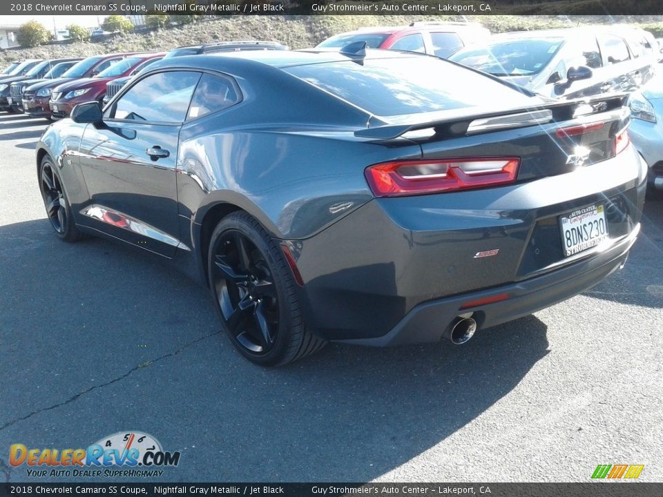 2018 Chevrolet Camaro SS Coupe Nightfall Gray Metallic / Jet Black Photo #19