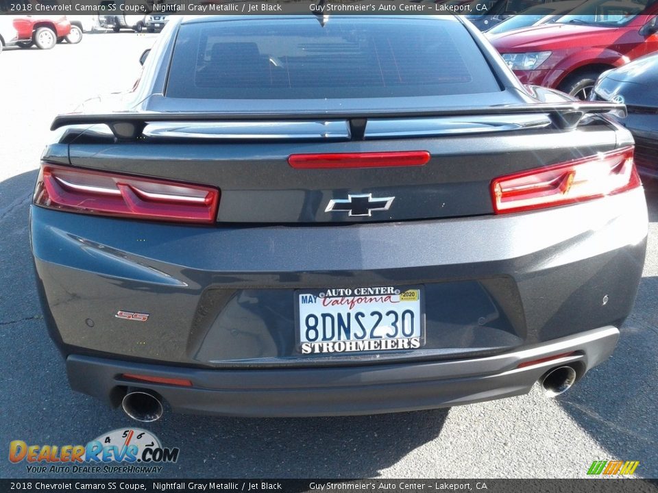 2018 Chevrolet Camaro SS Coupe Nightfall Gray Metallic / Jet Black Photo #20