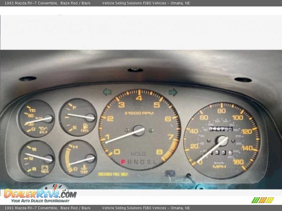 1991 Mazda RX-7 Convertible Gauges Photo #7