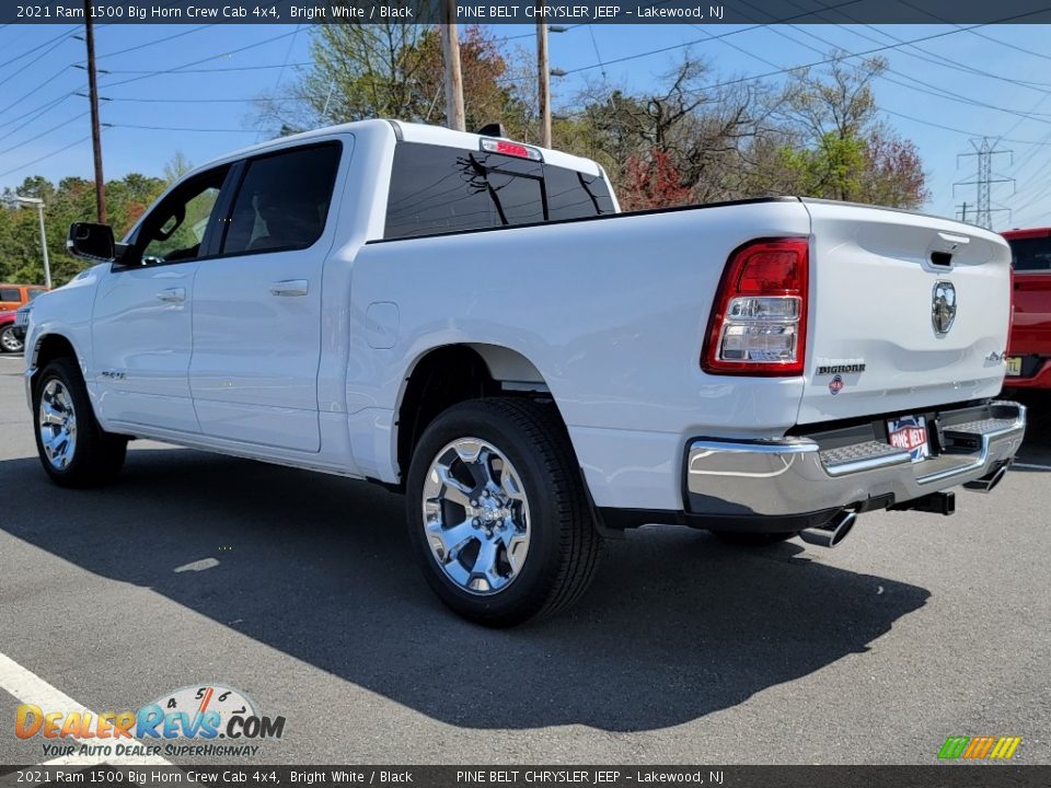2021 Ram 1500 Big Horn Crew Cab 4x4 Bright White / Black Photo #4