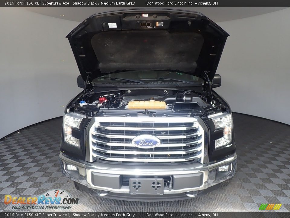 2016 Ford F150 XLT SuperCrew 4x4 Shadow Black / Medium Earth Gray Photo #7