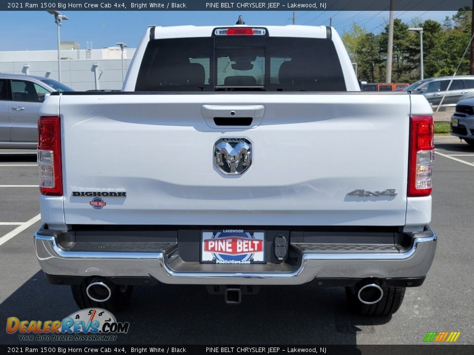 2021 Ram 1500 Big Horn Crew Cab 4x4 Bright White / Black Photo #5