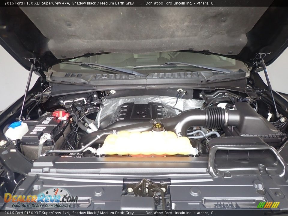 2016 Ford F150 XLT SuperCrew 4x4 Shadow Black / Medium Earth Gray Photo #8