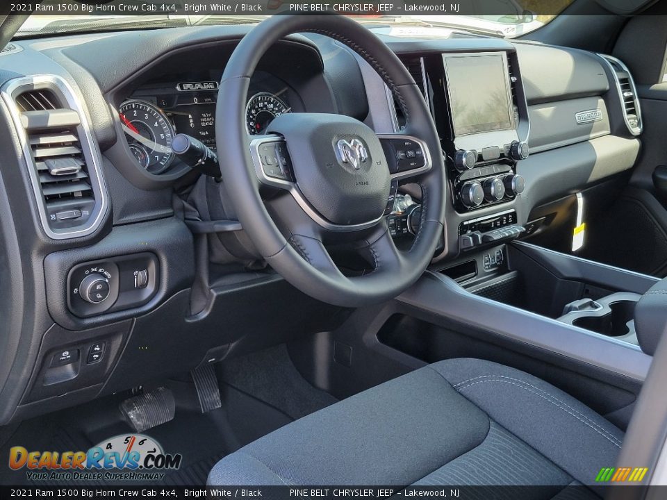 2021 Ram 1500 Big Horn Crew Cab 4x4 Bright White / Black Photo #8