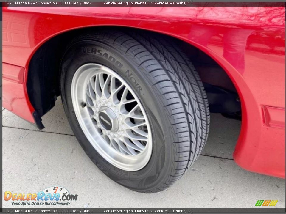 1991 Mazda RX-7 Convertible Blaze Red / Black Photo #16