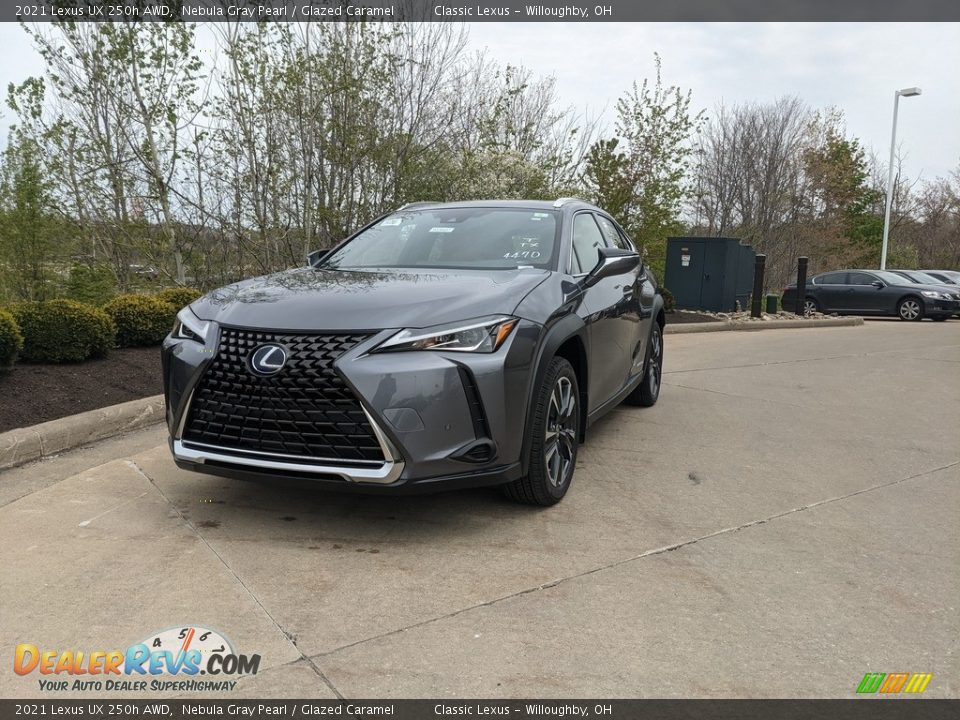 2021 Lexus UX 250h AWD Nebula Gray Pearl / Glazed Caramel Photo #1