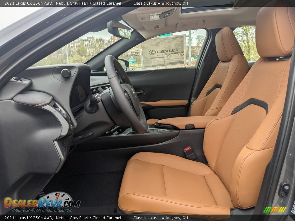 2021 Lexus UX 250h AWD Nebula Gray Pearl / Glazed Caramel Photo #2