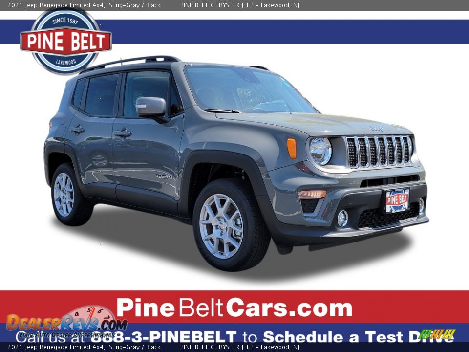 2021 Jeep Renegade Limited 4x4 Sting-Gray / Black Photo #1