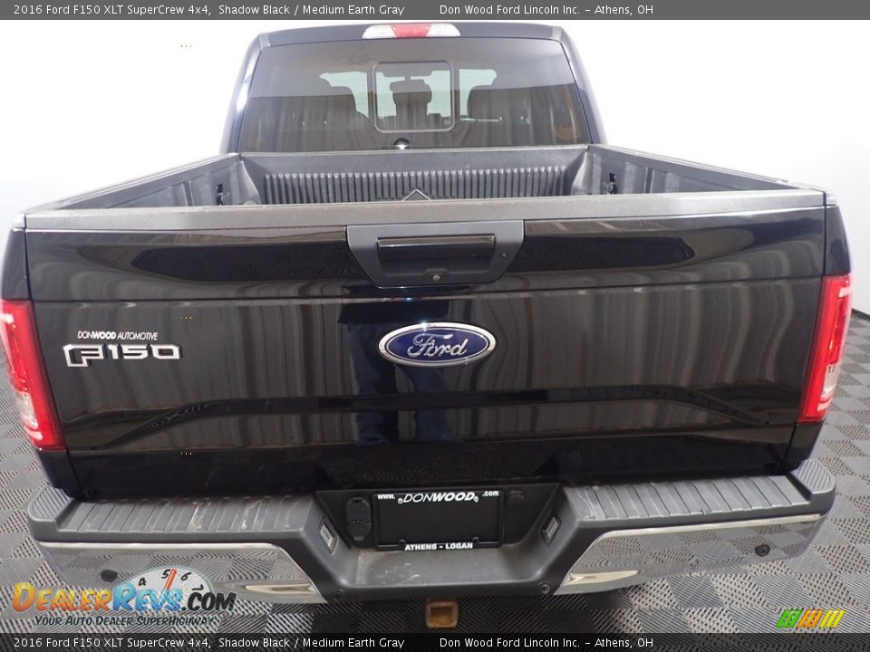 2016 Ford F150 XLT SuperCrew 4x4 Shadow Black / Medium Earth Gray Photo #14