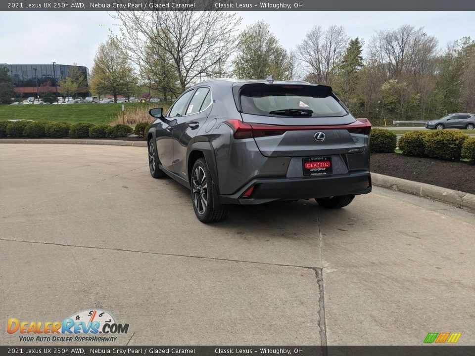 2021 Lexus UX 250h AWD Nebula Gray Pearl / Glazed Caramel Photo #4