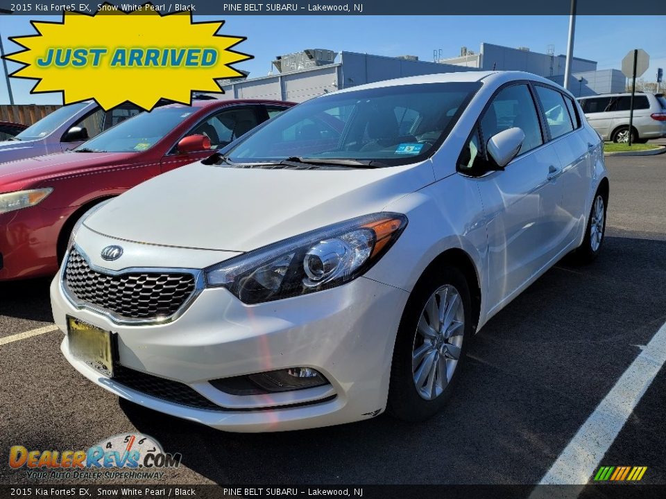 2015 Kia Forte5 EX Snow White Pearl / Black Photo #1