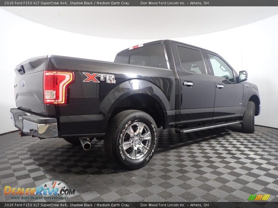2016 Ford F150 XLT SuperCrew 4x4 Shadow Black / Medium Earth Gray Photo #17