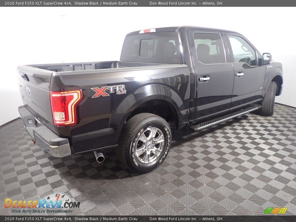 2016 Ford F150 XLT SuperCrew 4x4 Shadow Black / Medium Earth Gray Photo #18