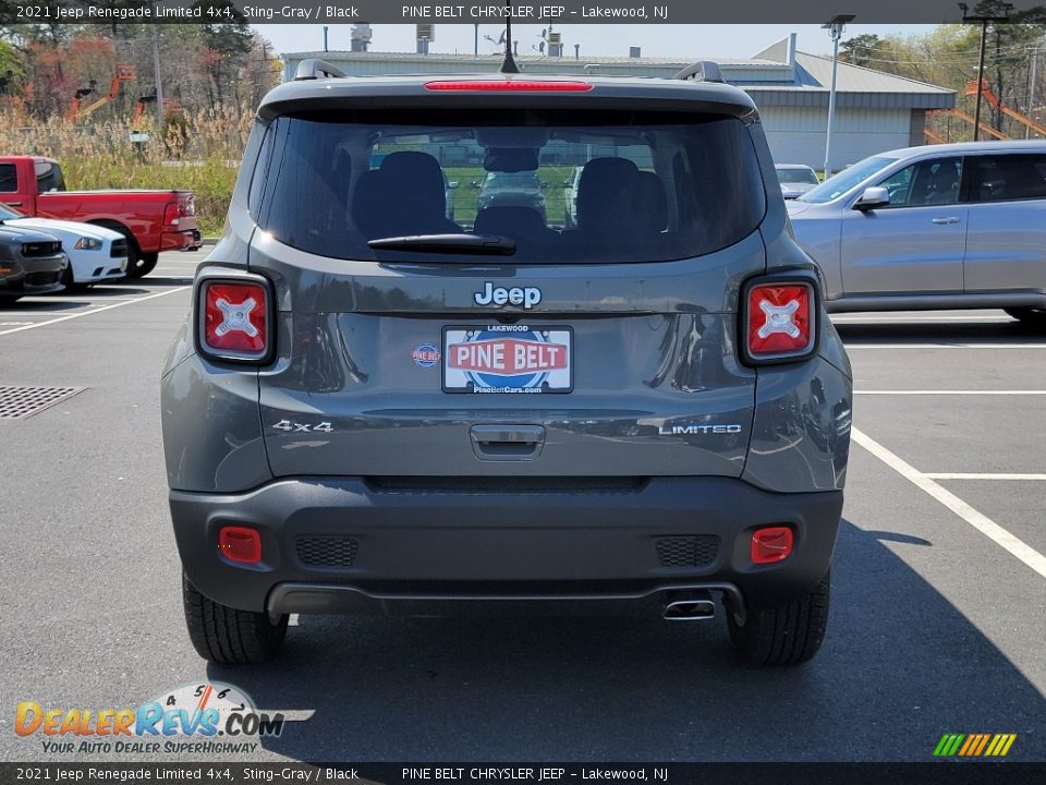 2021 Jeep Renegade Limited 4x4 Sting-Gray / Black Photo #5