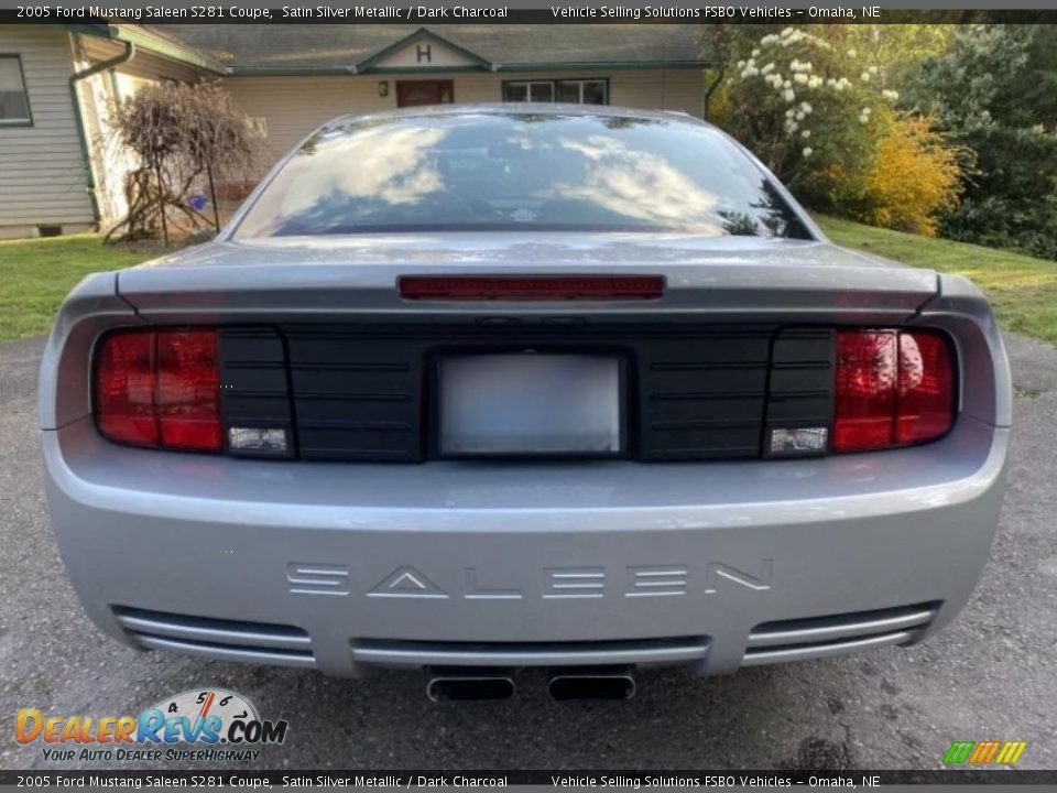 2005 Ford Mustang Saleen S281 Coupe Satin Silver Metallic / Dark Charcoal Photo #7