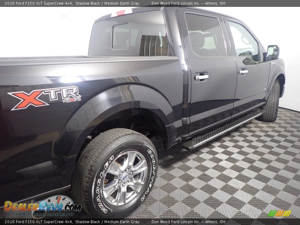 2016 Ford F150 XLT SuperCrew 4x4 Shadow Black / Medium Earth Gray Photo #20