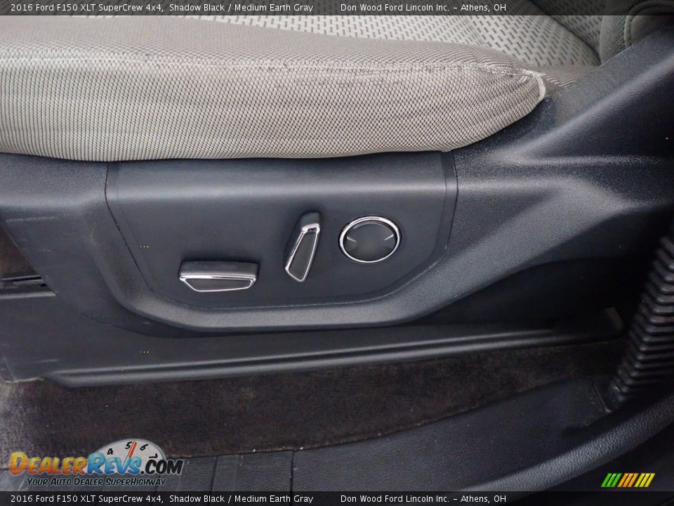 2016 Ford F150 XLT SuperCrew 4x4 Shadow Black / Medium Earth Gray Photo #25