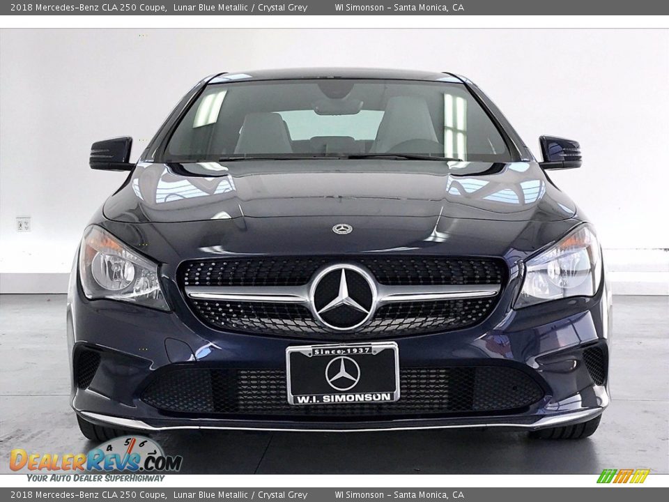 2018 Mercedes-Benz CLA 250 Coupe Lunar Blue Metallic / Crystal Grey Photo #2