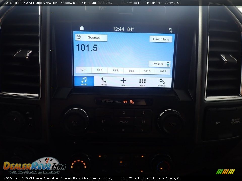 2016 Ford F150 XLT SuperCrew 4x4 Shadow Black / Medium Earth Gray Photo #28