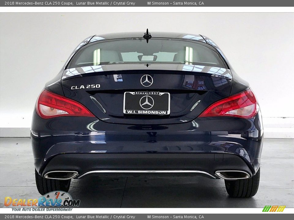 2018 Mercedes-Benz CLA 250 Coupe Lunar Blue Metallic / Crystal Grey Photo #3