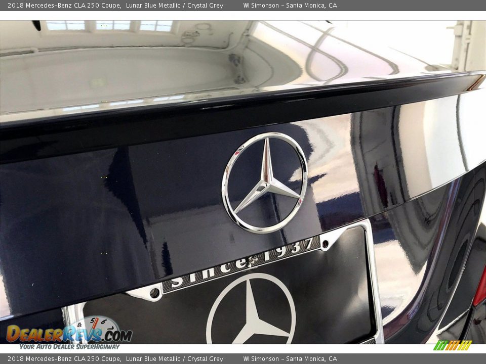 2018 Mercedes-Benz CLA 250 Coupe Lunar Blue Metallic / Crystal Grey Photo #7