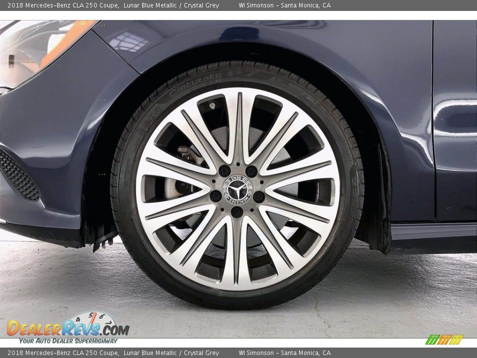 2018 Mercedes-Benz CLA 250 Coupe Lunar Blue Metallic / Crystal Grey Photo #8